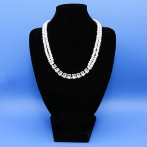 Laundry by Shelli Segal Double Strand Faux Pearl & Crystal Fashion Necklace